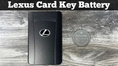 smart card battery replacement|Lexus Smart Key Wallet Card Battery Replacement .